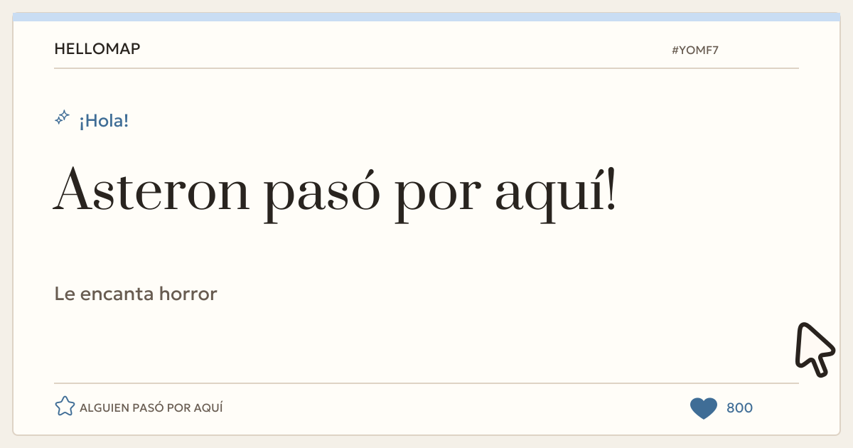 Asteron · HelloMap